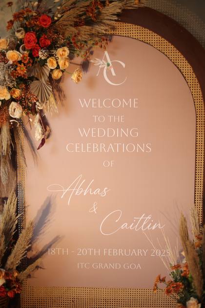 Signage and Floral detail — Arrival / Lobby decor — ITC Grand Goa